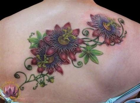 purple passion flower tattoo - Google Search | tattoo | Pinterest | Vine tattoos, Flower vines ...