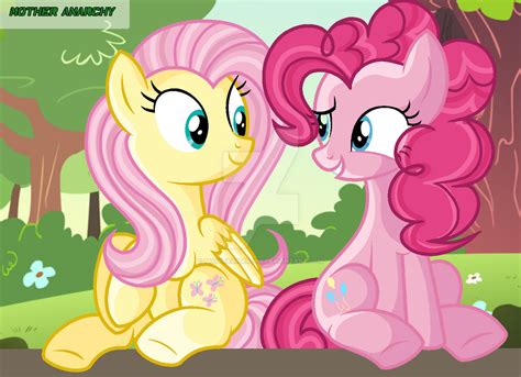 Fluttershy x Pinkie Pie by M0therAnarchy on DeviantArt