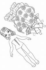 Paper Dolls 20 Coloring  Play Free Game Online sketch template