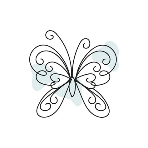 Premium Vector | Hand drawn butterfly outline collection