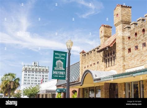 Florida, FL, South, Polk County, Lake Wales, historic Downtown ...