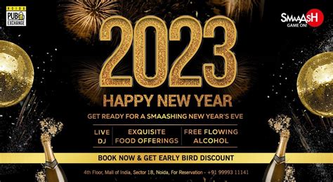 NEW YEAR'S EVE PARTY 2023 @ SMAAASH, NOIDA | NYE 2023