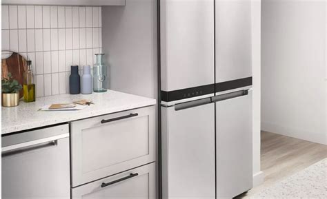 Counter Depth Refrigerator In Kitchen