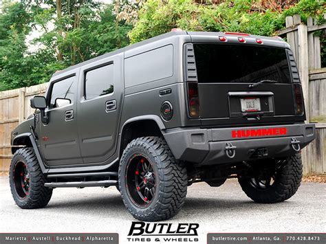 Matte Black Hummer H2 with 22in Fuel Hostage Offroad Wheels | Flickr - Photo Sharing!