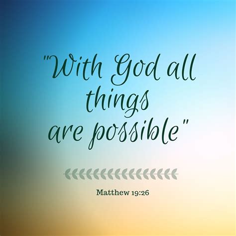 With God all things are possible #God #bibleverse #bible #Believe #Christians #blessed #dream ...