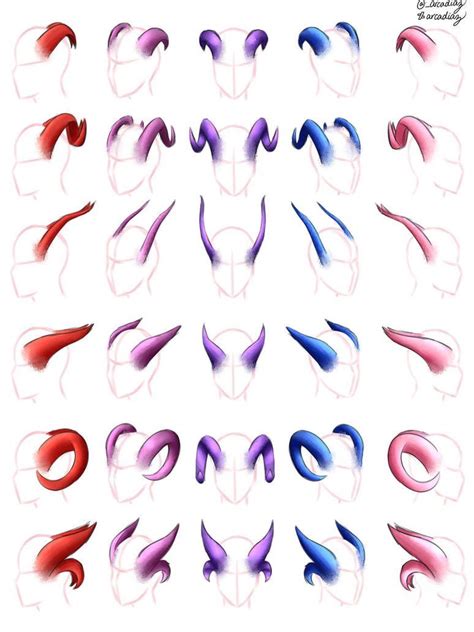 How To Draw Demon Horns - HOWTOVC