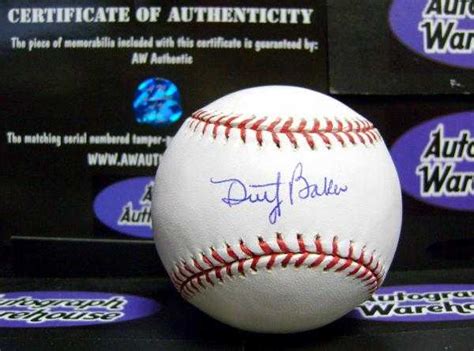 Dusty Baker autographed Baseball