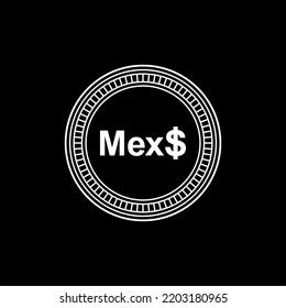 Mexico Currency Symbol Mexican Peso Icon Stock Vector (Royalty Free ...