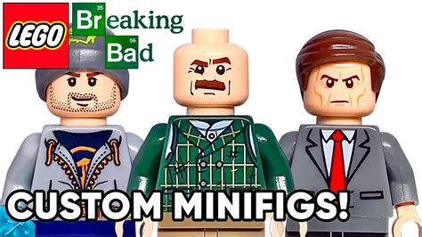 How To Make Custom LEGO Breaking Bad Minifigures! *Walter White, Jesse Pinkman, Saul Goodman ...