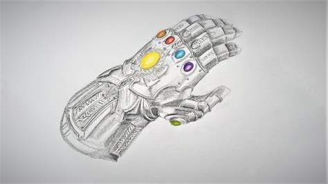 How to Draw Infinity Gauntlet | The Avengers - YouTube