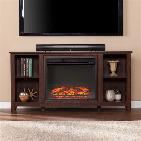 Paxifyre Electric Fireplace TV Stand, For TVs up to 50", Espresso ...