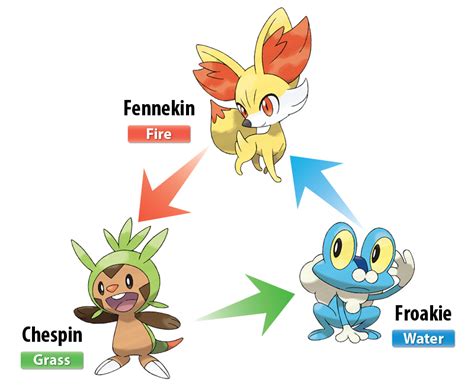 Pokemon X and Y Starter Pokemon | Chespin | Froakie | Fennekin