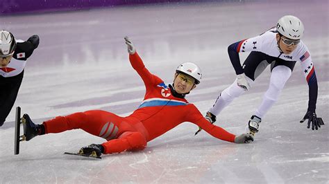 North Korean skater disqualified after falling in Olympic pre-heat; some onlookers claim dirty ...