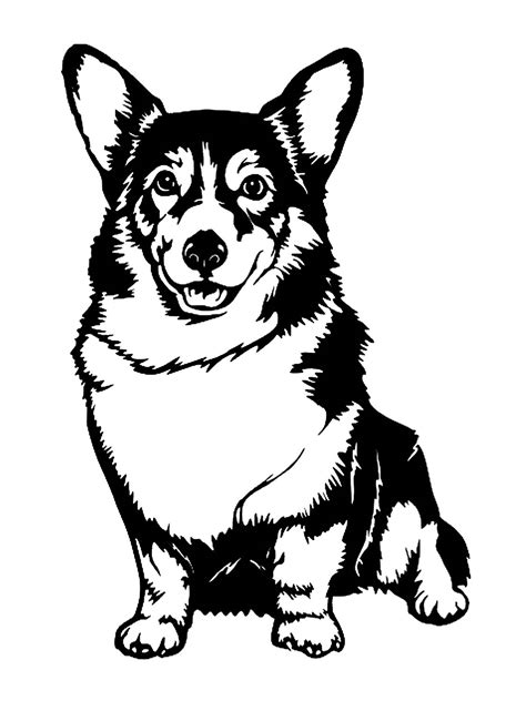 Corgi stencils - Free stencils and template cutout printable