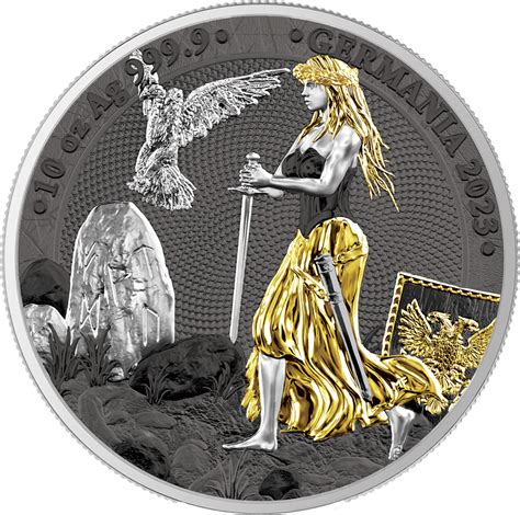 2023 Germania Lady Germania ANA Edition 10 oz Silver Coin - Pieces of Eight