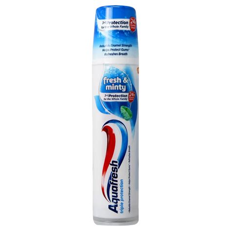 Aquafresh Triple Protection Fresh & Minty Pump Toothpaste 100ml ...