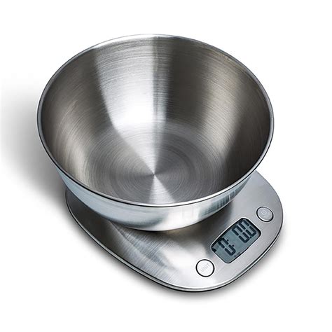 KSP Bake Pro Digital Kitchen Scale with Bowl (Stainless Steel ...