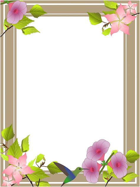 Simple Floral Border Clip Art - Find the best inspiration you need for your project. - bmp-gleep