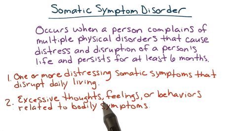 Somatic symptom disorder - Intro to Psychology - YouTube