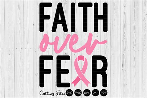 Faith over Fear | Cancer Awareness SVG | Graphic by HD Art Workshop ...