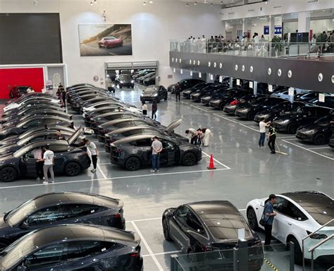 Tesla delivery center in Beijing records its highest delivery volume yet