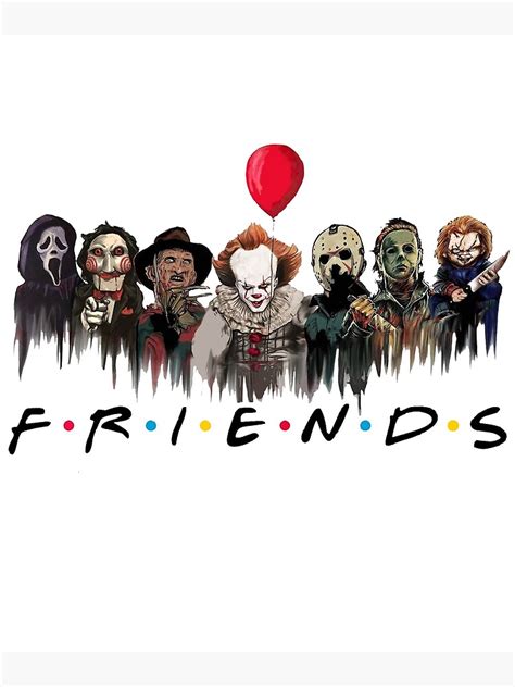 "Scary Friends Shirt - Halloween Horror Movie Killers - Friends ...