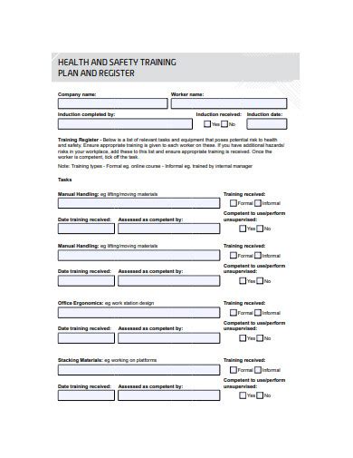 Safety Training Plan - 10+ Examples, Format, How To Create, Pdf