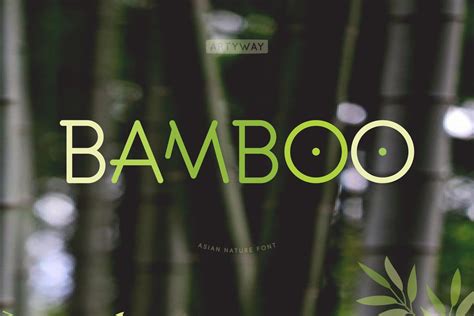 Bamboo Line Font By Artyway | TheHungryJPEG