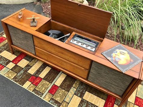 Mid Century Modern Sylvania Stereo/Record Console Serviced | Etsy