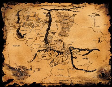 Map Of Middle Earth Wallpapers - Wallpaper Cave