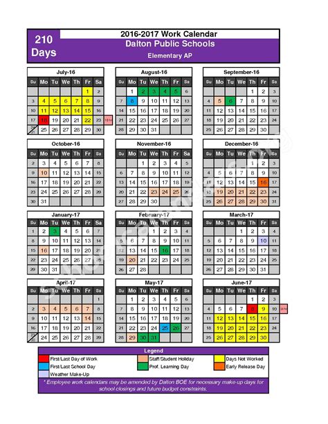 Dalton Public Schools Calendars – Dalton, GA