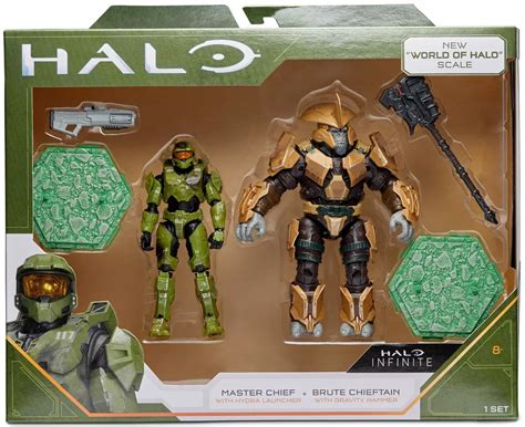 Halo Infinite Master Chief Brute Chieftain 6 Action Figure 2-Pack ...