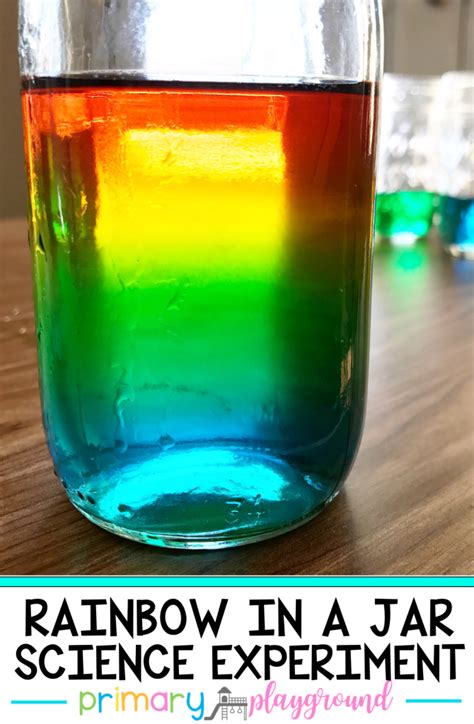 Rainbow In A Jar Science Experiment - Primary Playground