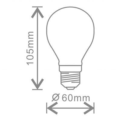 Kosnic 7W GLS, Traditional glass light bulb with LED filament KFLM07GLS/B22-CLR-N27-K | 24/7 ...
