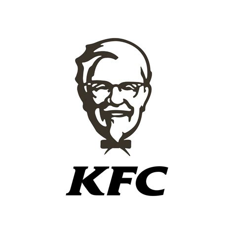 KFC logo black and white vector 25270705 Vector Art at Vecteezy