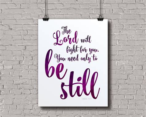 Be Still Printable Be Still Verse Be Still Art Bible Verse | Etsy