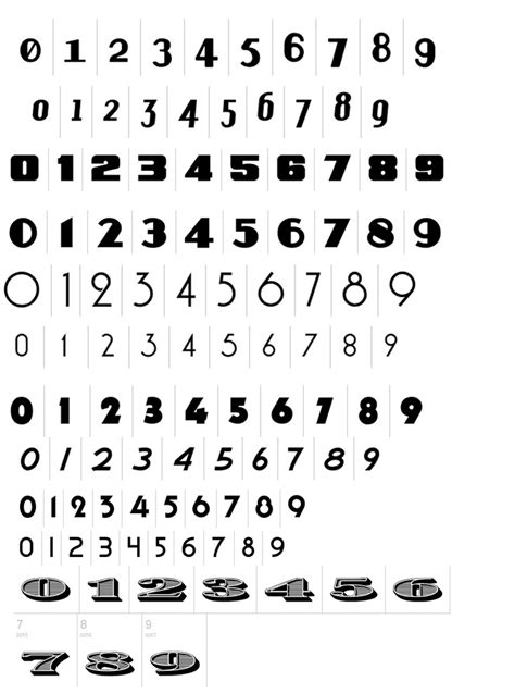 15 Different Types Of Number Fonts Images - Different Font Styles, Different Number Styles Fonts ...