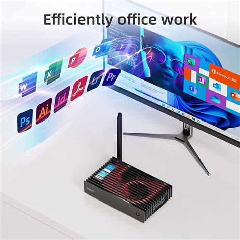 MeLE Mini PC Fanless PCG35HD N5105 Windows 11 Pro Micro Computer 8GB 128GB Small Desktop Server ...