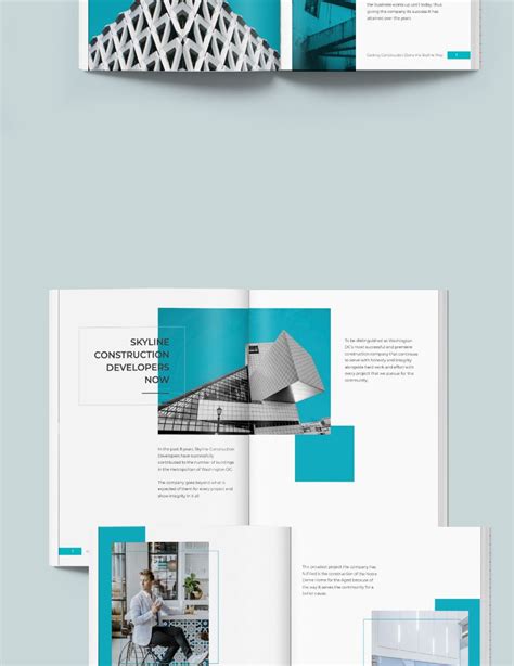 Construction Portfolio Template in InDesign, MS Word, Publisher, Pages - Download | Template.net