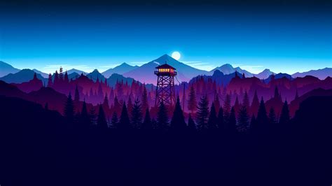 Download wallpaper 3840x2160 firewatch, video game, sunset, artwork 4k wallpaper, uhd wallpaper ...