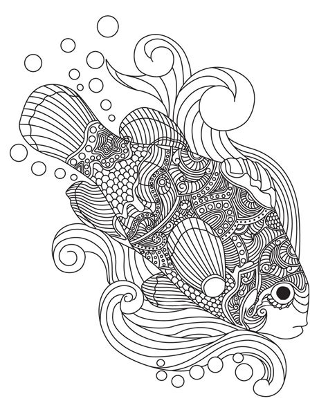 √ Mandala Fish Coloring Pages For Adults | Fischlexikon