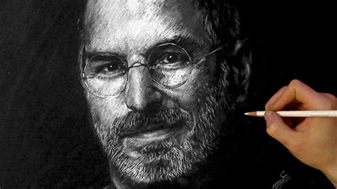 STEVE JOBS Portrait - This is why you don't always need to blend! - YouTube