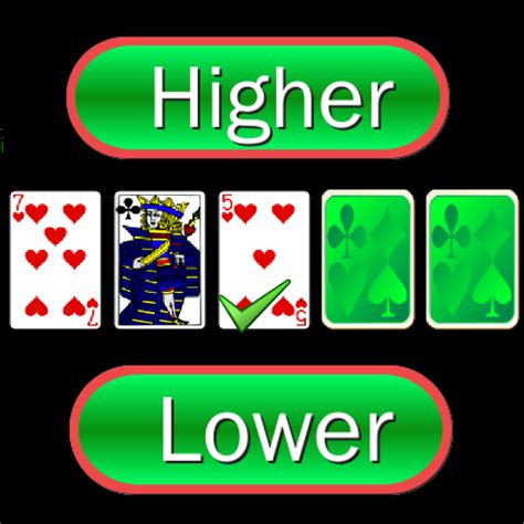 Higher or Lower card game - Apps on Google Play