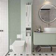 Bathroom Cabinet with Adjustable Shelf Storage Cabinet for Small Space ...