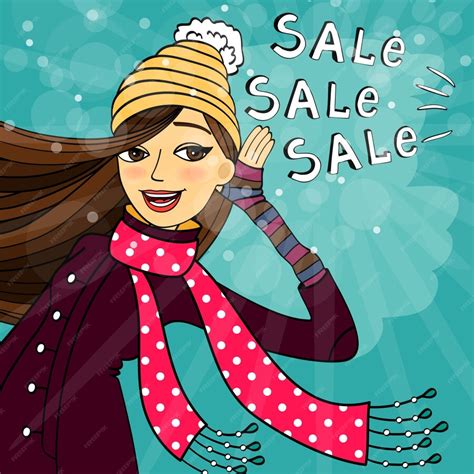 Free Vector | Winter shopping sale