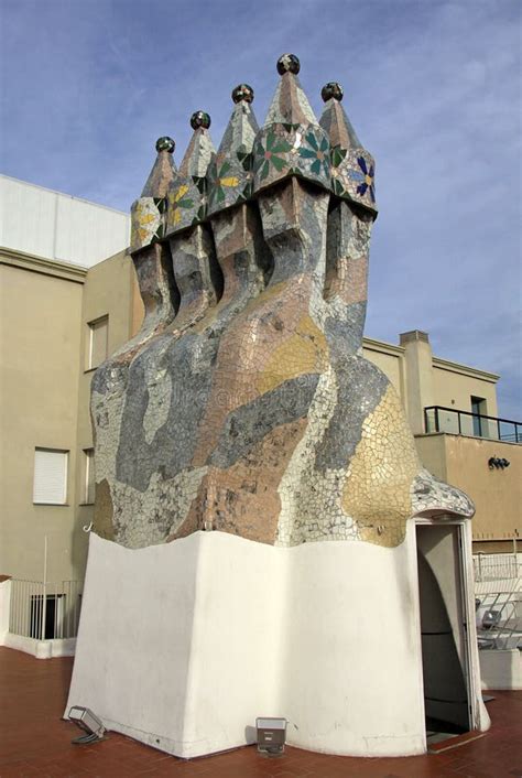 Dragon Terrace of the Casa Batllo Building in BARCELONA, CATALONIA ...