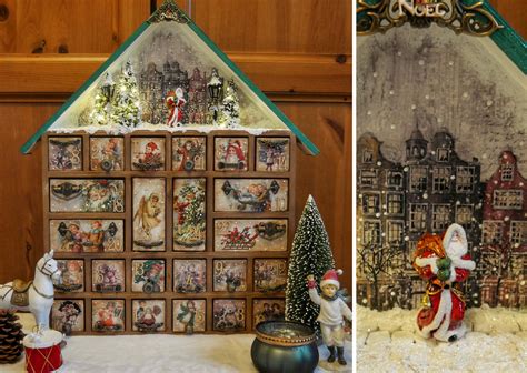 Handmade Wooden Advent Calendarchristmas House With - Etsy