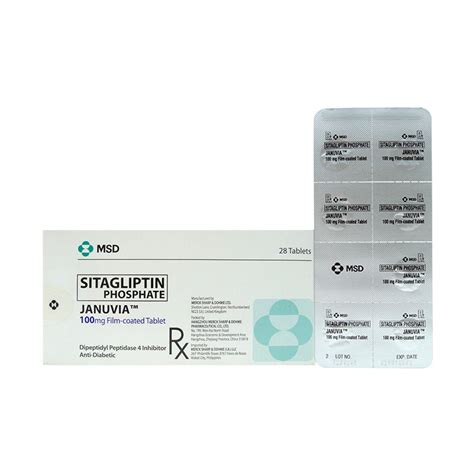 JANUVIA Sitagliptin Phosphate 100mg Film-Coated Tablet 1's price in the ...