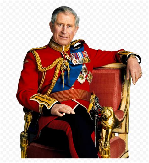 England King Charles III Sitting On The Chair HD PNG | Citypng