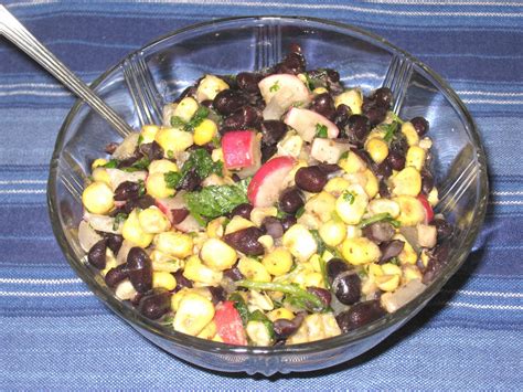 Cooking without a Net: Black Bean, Corn and Radish Salad